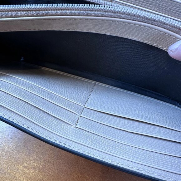 GUCCI Women's Long Wallet Nice Flora Leather White Used - Picture 11 of 12